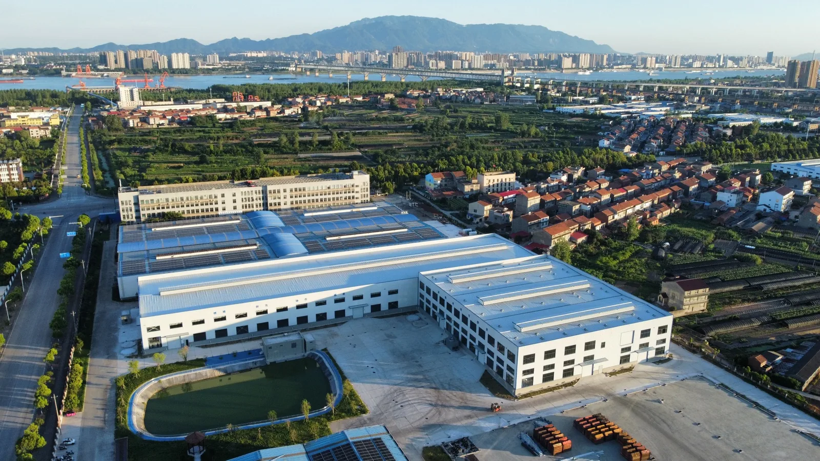 Zhen Ze New Materials factory aerial view